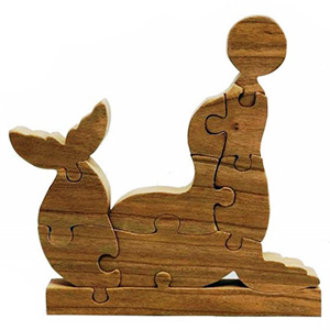 plywood plan lasercut for cnc wood puzzle sea lion деревянный пазл из дерева Морской Лев лазерная резка макет чертеж из фанеры из дерева