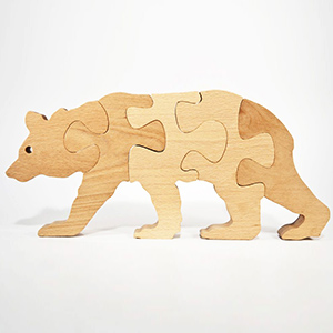 Дровница в форме медведя. Место хранения для дров. Медведь из металла чертежи для ЧПУ